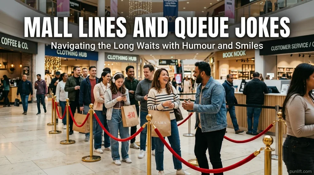 Mall Lines and Queue Jokes
